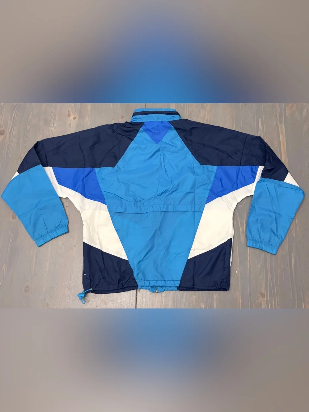 Vintage Nike -  Colorblock Windbreaker Jacket - Blue/White/Navy